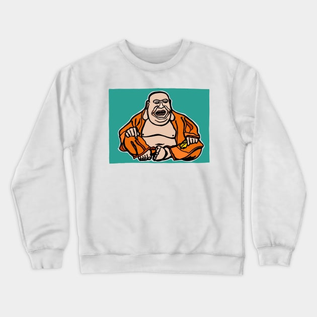 Budd-Ha-Ha Crewneck Sweatshirt by JSnipe